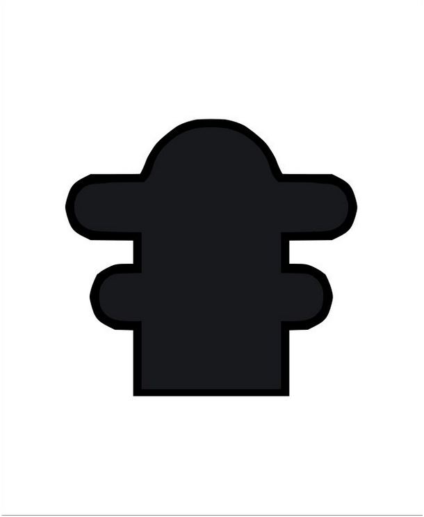 Tableau mural 'Abris 4' en laine fait main par Le Mammouth Laineux