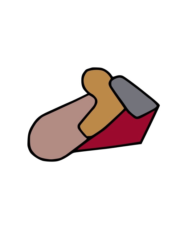 Tableau mural 'Les Gens Qui Passent 1' en laine fait main par Le Mammouth Laineux