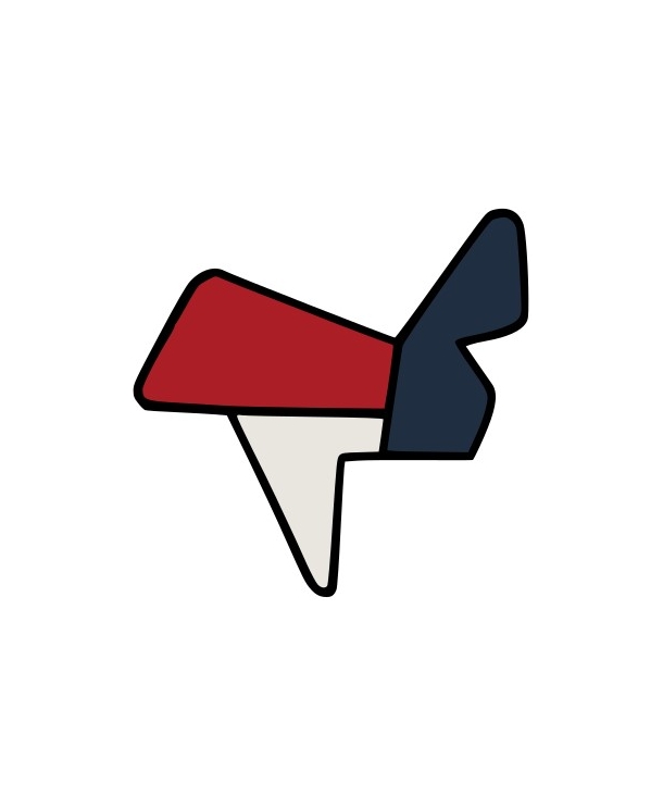 Tableau mural 'Les Gens Qui Passent 2' en laine fait main par Le Mammouth Laineux